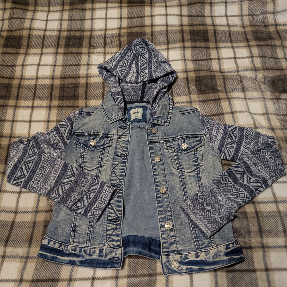 Mudd Kids Denim Jacket with Hood